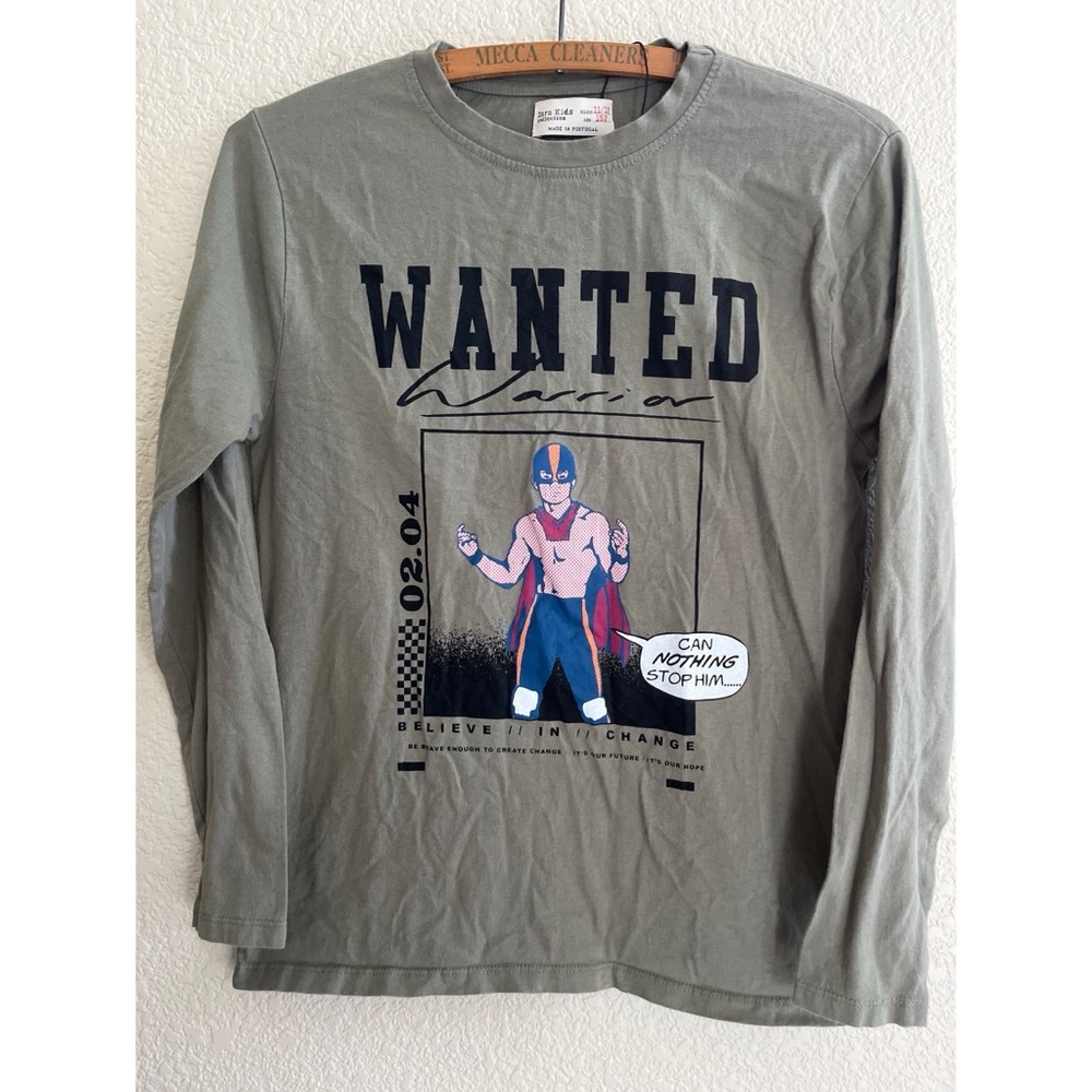 Zara Kids Luchador Wrestling Long Sleeve Size 11/12